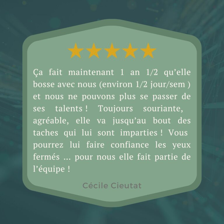 Christel Corso secrétaire indépendante avis client 5